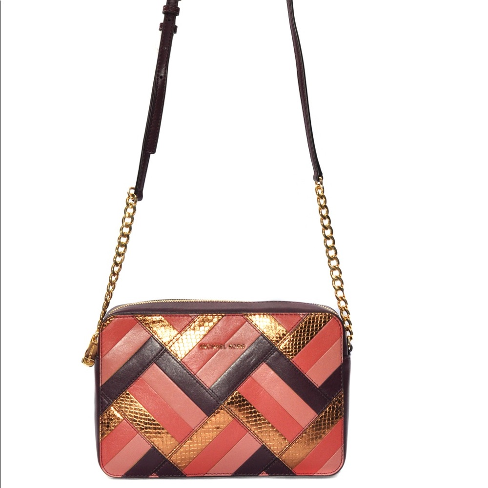 Michael Kors Marquetry Patchwork jet set travel